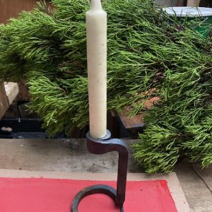 Hand-forged candle holder