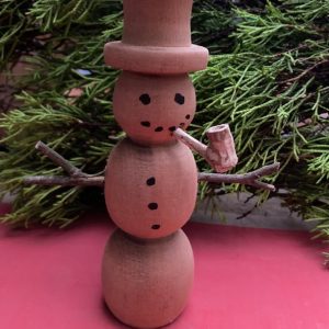 Wooden snowman
